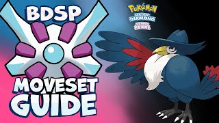 How to use HONCHKROW HONCHKROW Moveset Guide Pokemon Brilliant Diamond and Shining Pearl [upl. by Eittah]