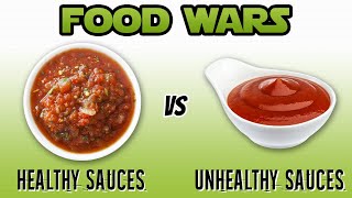 Healthy Sauces vs Unhealthy Sauces KETCHUP HOT SAUCE SALSA BBQ  LiveLeanTV [upl. by Feucht]