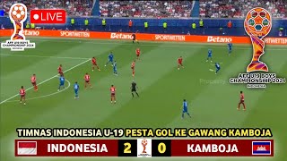 🔴 LIVE Sedang Berlangsung  TIMNAS INDONESIA VS KAMBOJA  Asean Boy Championship AFF U19 2024 [upl. by Lamson]