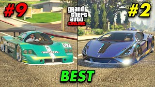 Top 10 BEST Super Cars In GTA 5 Online Best Super Cars To Buy 2023 [upl. by Ahsinnek64]