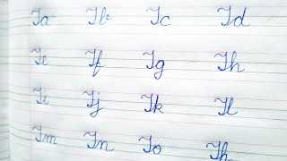 Cursive writing Joining cursive letters with T [upl. by Losiram]