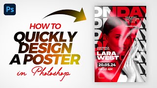 Poster Design Photoshop Tutorial  v2 [upl. by Annahc]