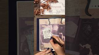 Dark Academia 2 📚 stamprints asmr journaling creativejournal [upl. by Nnahs]