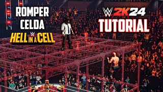 WWE 2K24  Como Romper la CELDA en Hell in a Cell  TUTORIAL [upl. by Meelak]