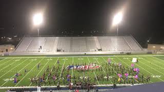 Castleberry HS marching band 20182019 UIL Area D Finals [upl. by Ellingston]