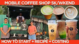 Mobile Coffee Shop Dream Wedding naAchieve 5kWeekend How To Start Puhunan Costing [upl. by Monda]