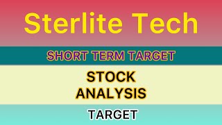 STERLITE TECHNOLOGIES SHARE ANALYSIS STOCK 🔰 STERLITE TECHNOLOGIES SHARE NEWS TARGET 04072024 [upl. by Joost883]