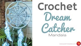 Crochet Dream Catcher Mandala  Dorm Room Decor  DIY Home Decor [upl. by Crooks]