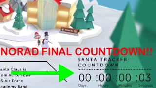 2020 NORAD Santa Tracker Final Countdown  Start of Tracking [upl. by Ellehcar]