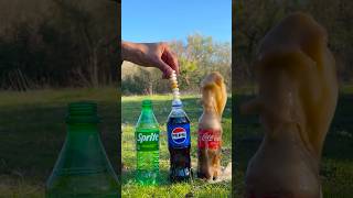 CocaCola Pepsi and Sprite vs Mentos Reaction – Which One Will Shoot Harder [upl. by Ivett]