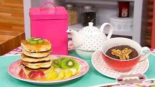 Hotcakes de avena y frutas y mug cake de banana [upl. by Alithia]