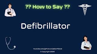 How to Pronounce Defibrillator CORRECTLY in English  How to Say Defibrillator [upl. by Nilyad]