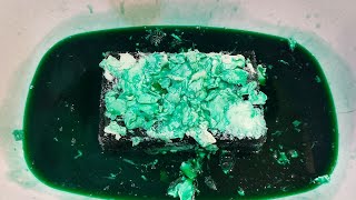 Pine Ty d Bol Soaked Soap Soft Scrub and Recycled Powder 💚 Sponges Squeezing 💚 ASMR [upl. by Kerad]