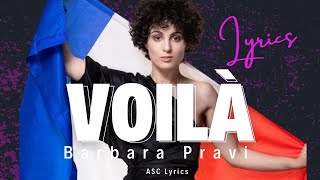 Barbara Pravi  Voilà lyricsparoles [upl. by Ary]