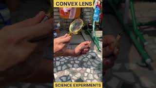 convex lens  converging lens experiment physics shorts [upl. by Coppins]