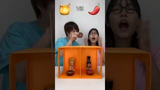 hunny 🍯vs Chilli sos 🌶 choti to bahut chalak nikli 🤣😅funny shorts [upl. by Aecila]