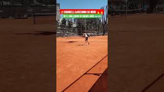 🔥Camilo CARABELLI 🇦🇷 ajustando su DRIVE 🥵 tenis argentina challenger shorts atp tennis atp [upl. by Esikram743]