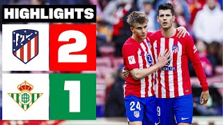 ATLÉTICO DE MADRID 2  1 REAL BETIS  RESUMEN LALIGA EA SPORTS [upl. by Laoj]