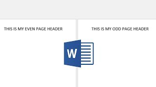 How to Insert Odd and Even Headers and Footers in Word OddEven HeaderFooter [upl. by Honorine]