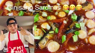 GINISANG SARDINAS NA MAY TWIST  YUMMY FOOD  PINOY NA PINOY  EASY RECIPE  KAMAYANG PINOY [upl. by Aicirtel559]