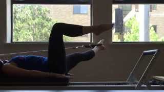 STOTT Pilates One Leg Circle Feet In The Straps Tutorial [upl. by Monney660]