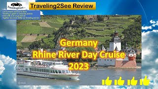 Germany Rhine River Day Cruise 2023 amp a Drive by the Rhine River See castles churches and sights [upl. by Arvy275]