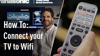 How to  Connect your Panasonic TV to Wifi [upl. by Repohtsirhc]