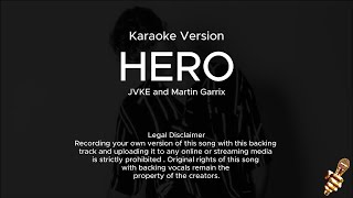 Martin Garrix JVKE  Hero Karaoke Version [upl. by Chancelor]