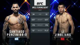 UFC on ABC 1 Ponzinibbio vs Jingliang Full Fight Highlights [upl. by Leamsi]