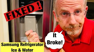 Samsung Refrigerator Water Dispenser Not Working SOLVED  2 Easy Fixes [upl. by Alimat136]