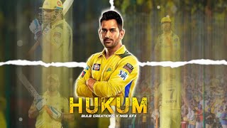 Hukum X Dhoni  Dhoni Whatsapp Status  Csk Whatsapp Status [upl. by Kaiulani]