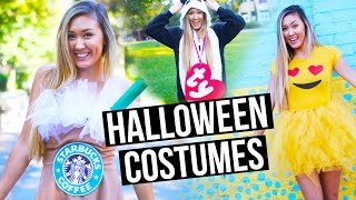 DIY HALLOWEEN COSTUMES FOR TEENS Emoji Starbucks  Beanie Baby [upl. by Matthei972]