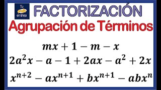 💥FACTORIZACIÓN 03 Agrupación de Términos🚀 [upl. by Clareta302]