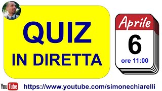 Quiz in diretta con Simone Chiarelli imparare divertendosi 642024 [upl. by Danyelle]