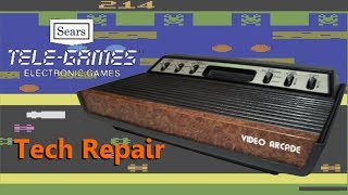 Tech Repair Sears TeleGames Atari 2600  Broken Port and RF Tuning [upl. by Staffan]