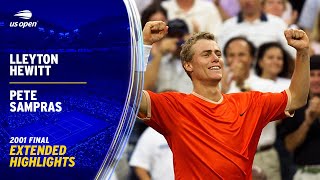 Lleyton Hewitt vs Pete Sampras Extended Highlights  2001 US Open Final [upl. by Roid297]