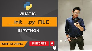 What is initpy file in python  how to create a package in python  by Rohit Sharma [upl. by Naenaj]