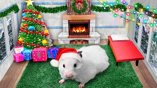 🎄 DIY Christmas House 🎁 Hamster Maze with Traps [upl. by Pownall]