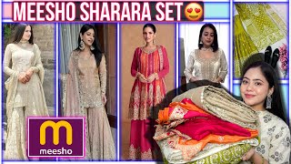 Meesho Designer Sharara Set 😘 Trendy amp Cheapest  Ronak Qureshi [upl. by Sitruk]