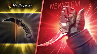 HELLCASE PROMO CODE 2024 HELLCASE CASE OPENING [upl. by Redneval]