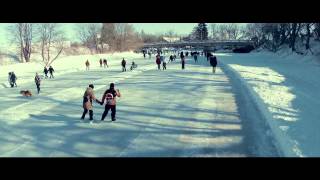 Patinoire de la rivière lAssomption  Lanaudière [upl. by Ramirolg678]