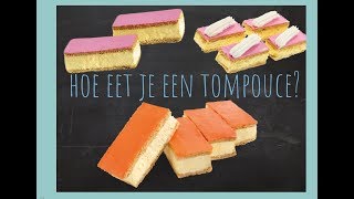 Hoe eet je een tompouce [upl. by Yremogtnom]