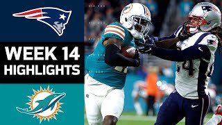 Patriots vs Dolphins  NFL Week 14 Game Highlights [upl. by Haerdna]