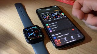 Apple Watch Series 4 Ziffernblätter austauschen und personalisieren Apple Watch App Anleitung [upl. by Ahsinev]