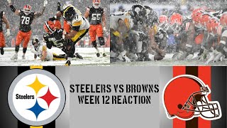 Steelers vs Browns Week 12 Reaction [upl. by Henn]