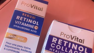 Provital serum et créme retinol anti age [upl. by Averell579]