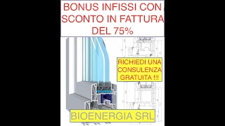 BONUS INFISSI 75 CON SCONTO IN FATTURA CHI PUO ACCEDERE E COME FUNZIONA [upl. by Notgnimer]