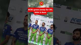 RCBs green jersey for IPL 2024 is here rcb rcb2024 green shorts shortvideo [upl. by Ainavi]