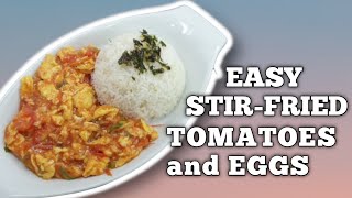 QUICK amp EASY CHINESE STIRFRIED TOMATOES amp EGGS  MITCHAIS COOKING [upl. by Epperson484]