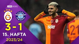 Galatasaray 31 Yukatel Adana Demirspor  15 Hafta  Trendyol Süper Lig 20232024 [upl. by Jehu]